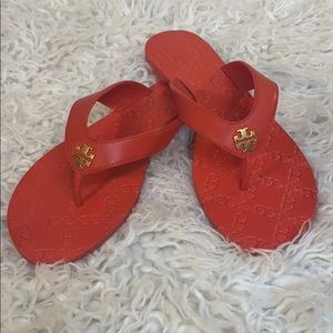 Tory Burch Monroe Thong Exotic Red